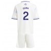 Camisa de Futebol Aston Villa Matty Cash #2 Equipamento Alternativo Infantil 2025-26 Manga Curta (+ Calças curtas)